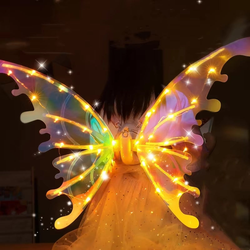 Electric LED Fairy Wings with Music & Flapping Motion