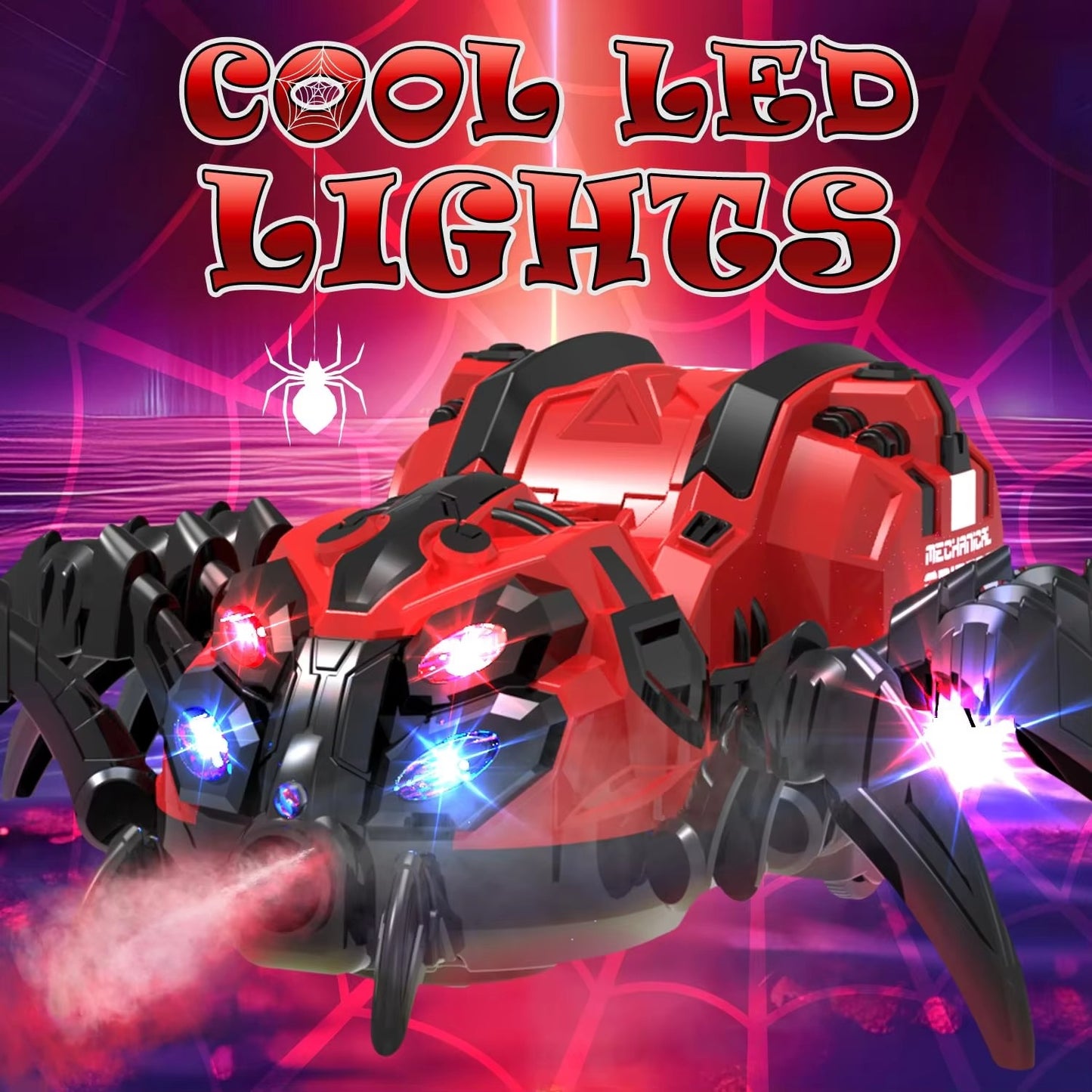 ๐ธ๏ธ 2.4 GHz RC Stunt Spider ๐ท๏ธ | Music, Lights & Crazy Moves! ๐