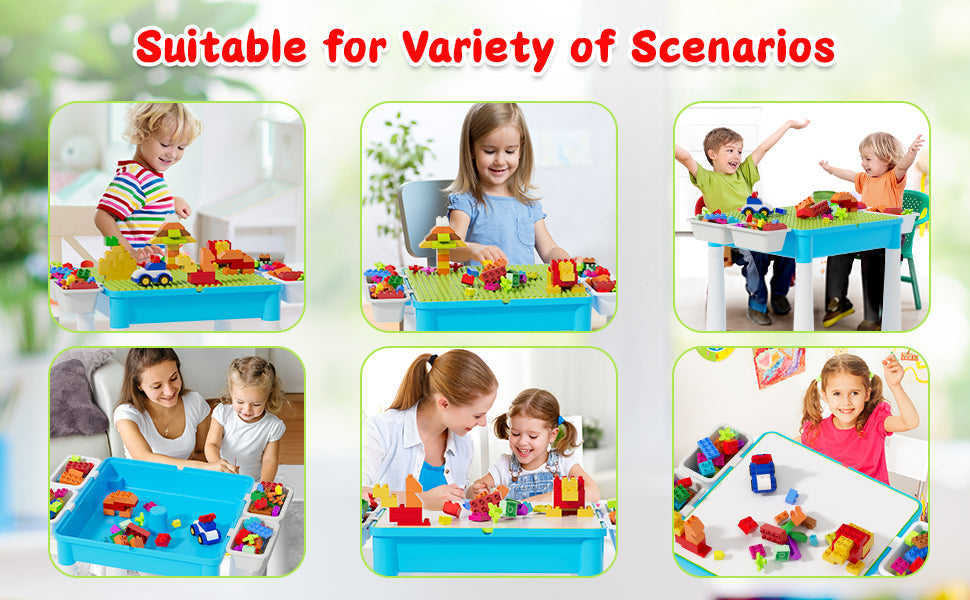 Blocks Creative Building Blocks Table + CHAIR