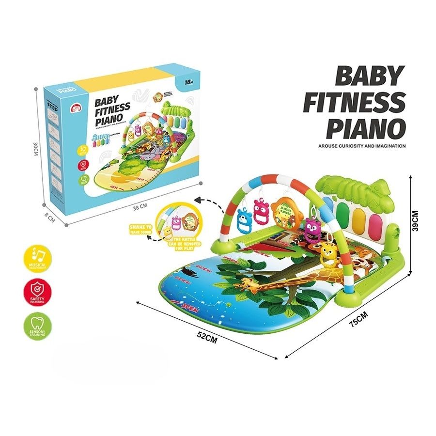 Baby Fitness Piano | Play Gym Mat For Toddlers