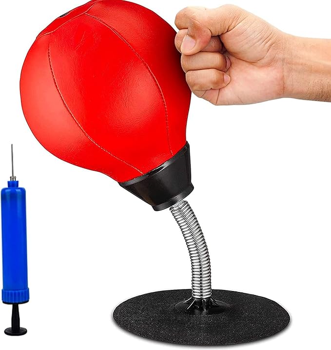 Mini Punching Bag with Stand - Stress Buster for Kids and Adults