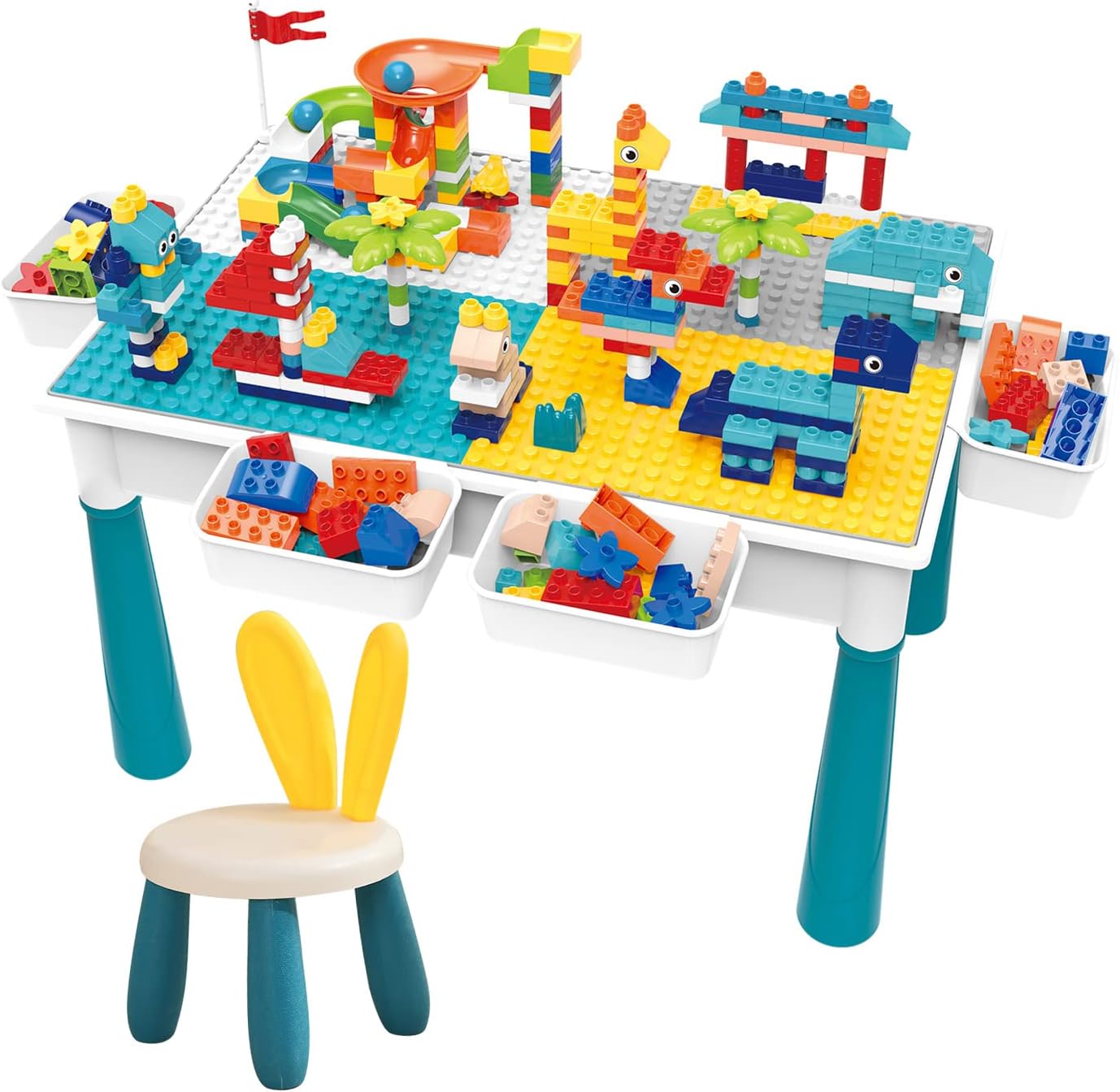 Blocks Creative Building Blocks Table + CHAIR