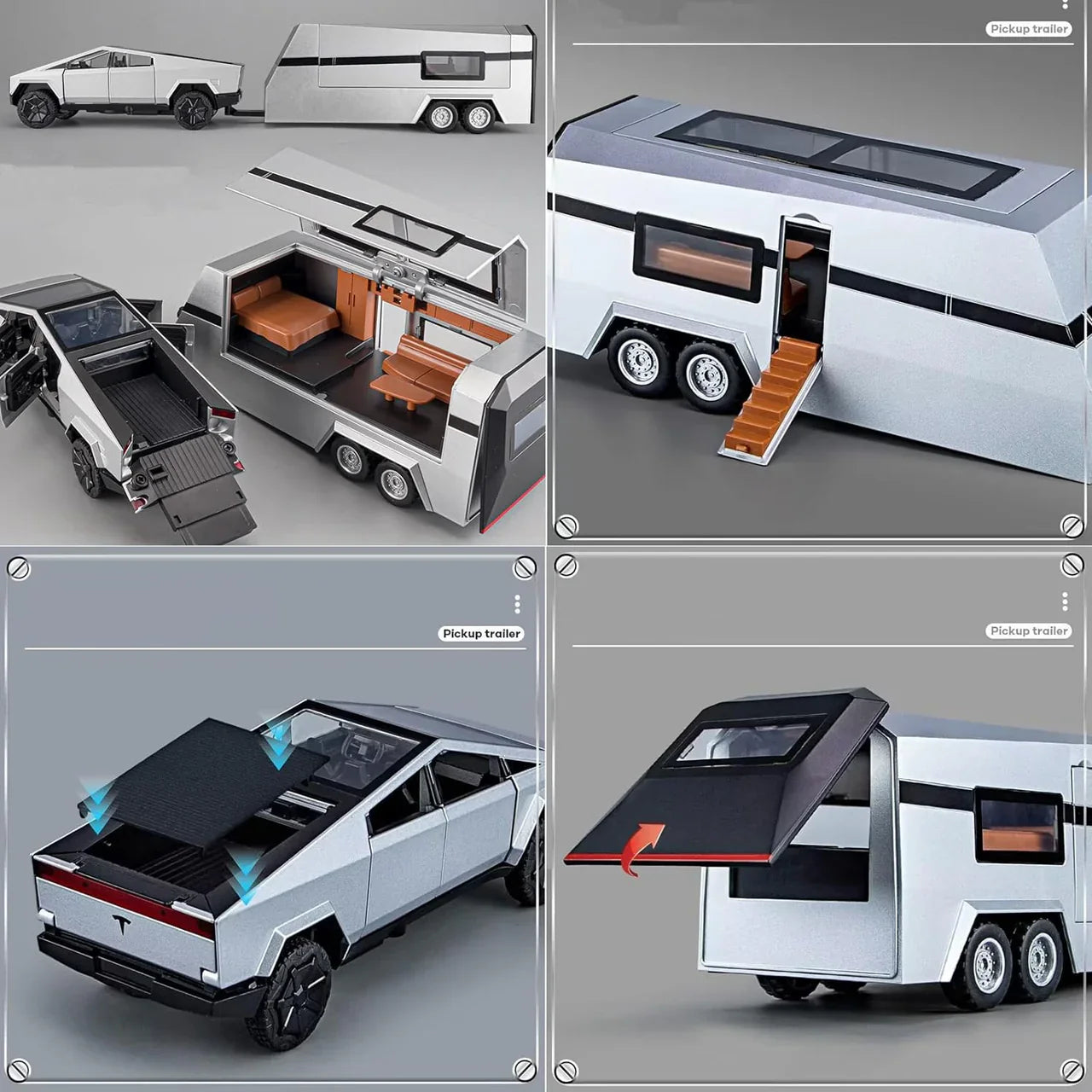 1/32 Tesla Cybertruck Pickup Alloy Car