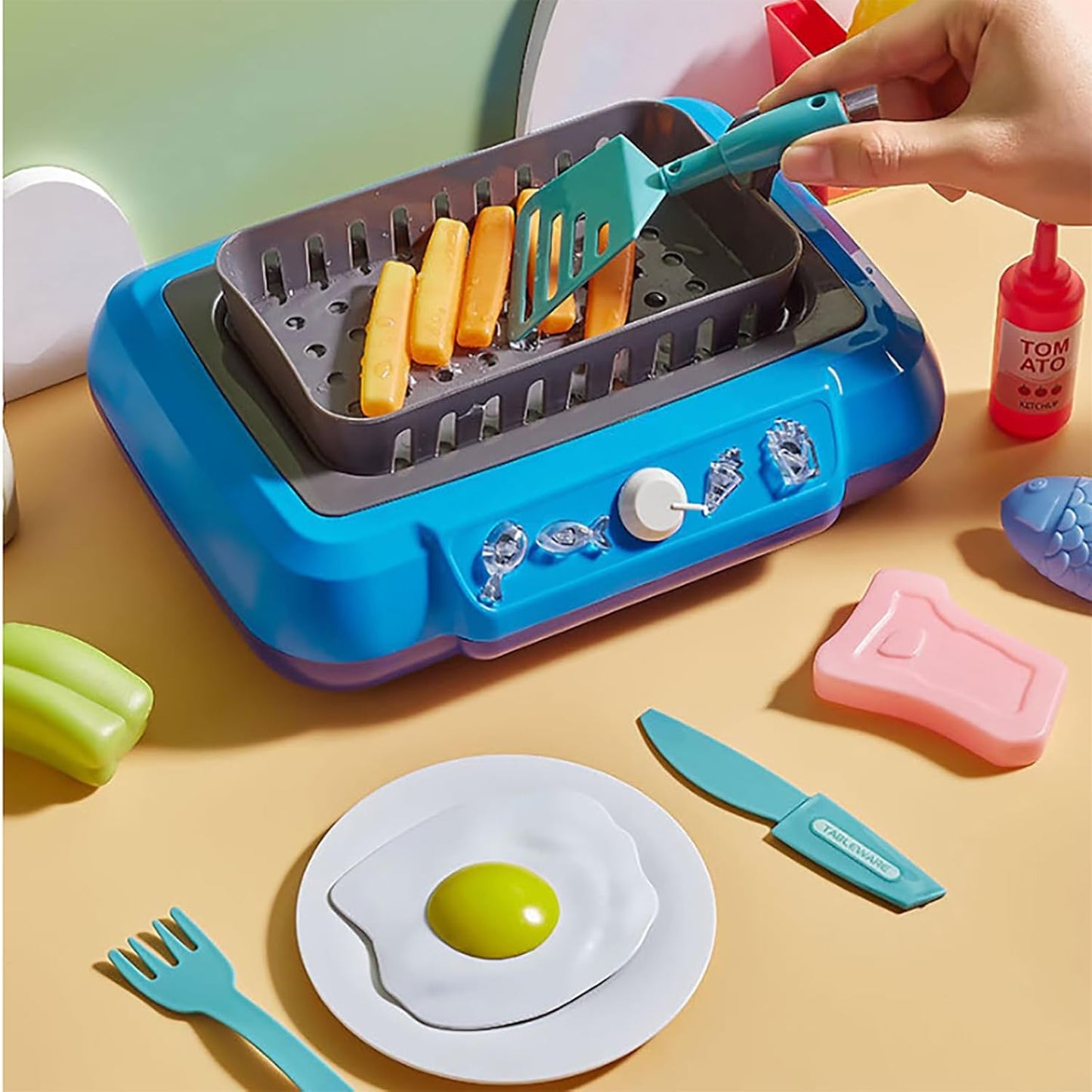 DIY Magic Food Cooking Set – Color-Changing, Bubble-Grill Fun!