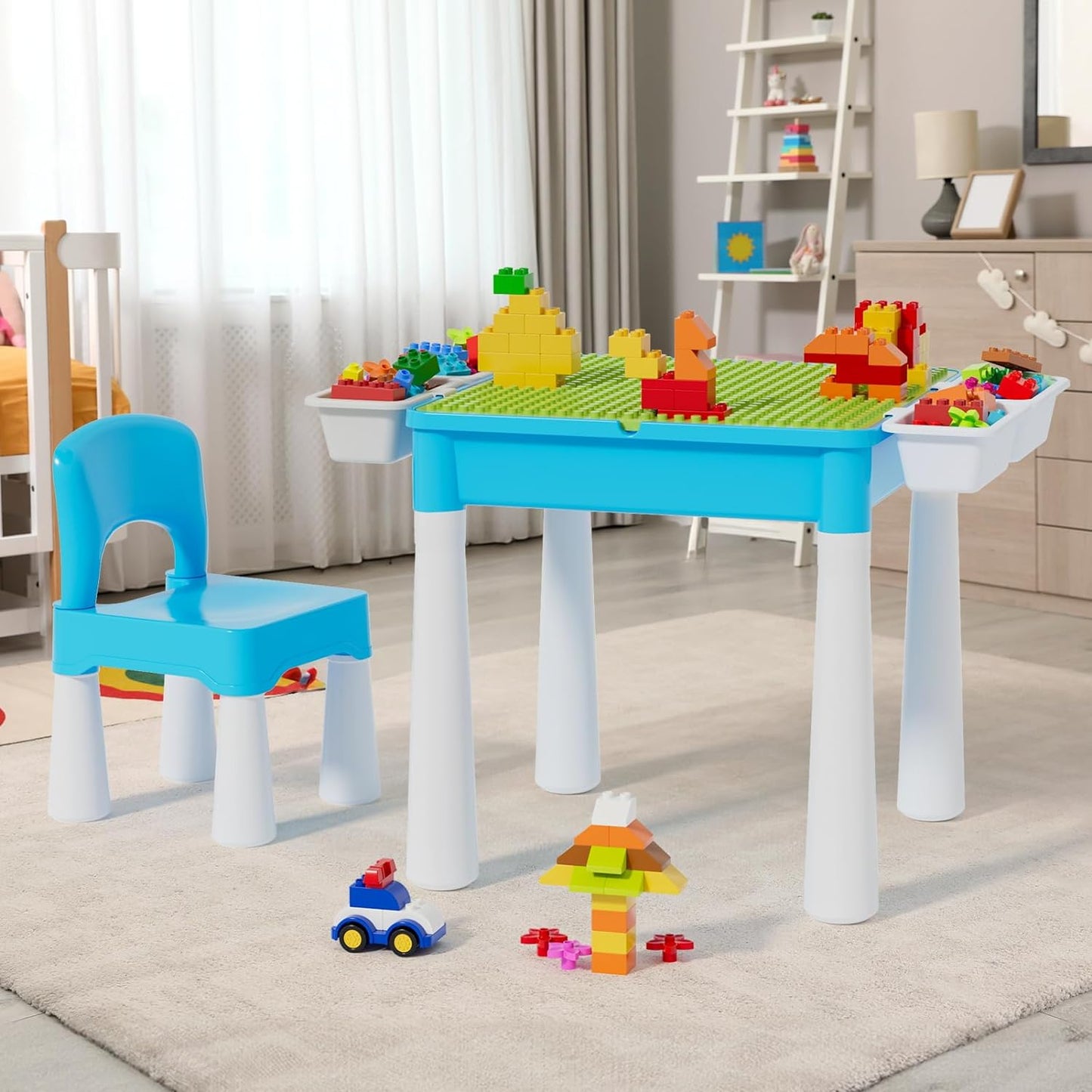 Blocks Creative Building Blocks Table + CHAIR