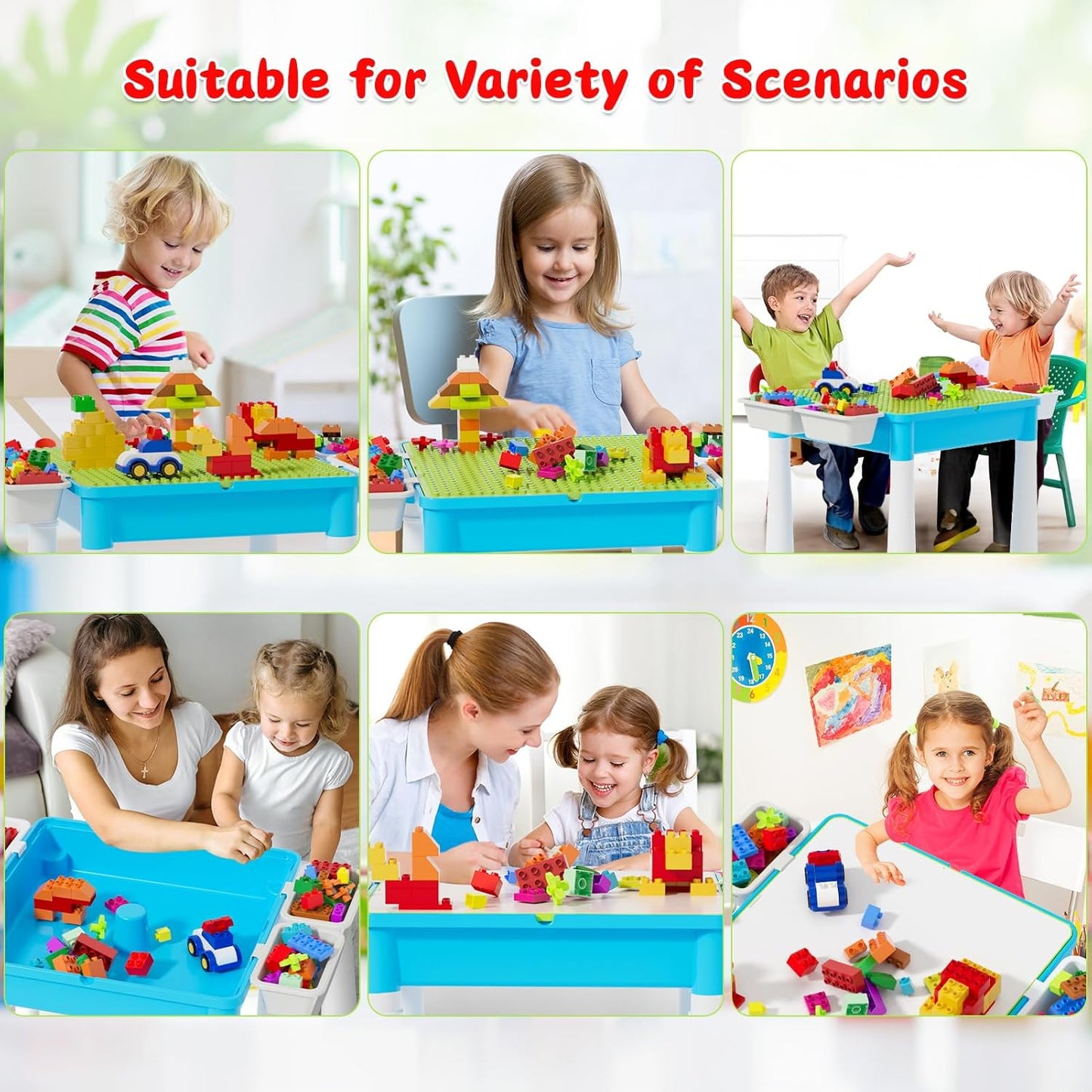 Blocks Creative Building Blocks Table + CHAIR