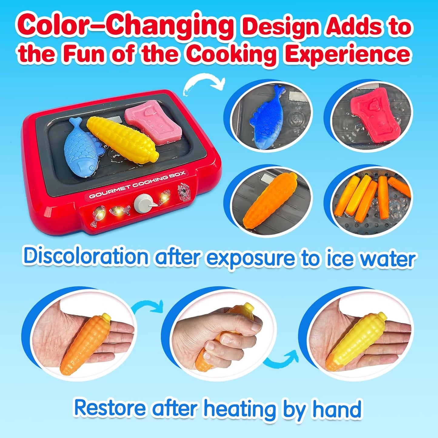 DIY Magic Food Cooking Set – Color-Changing, Bubble-Grill Fun!