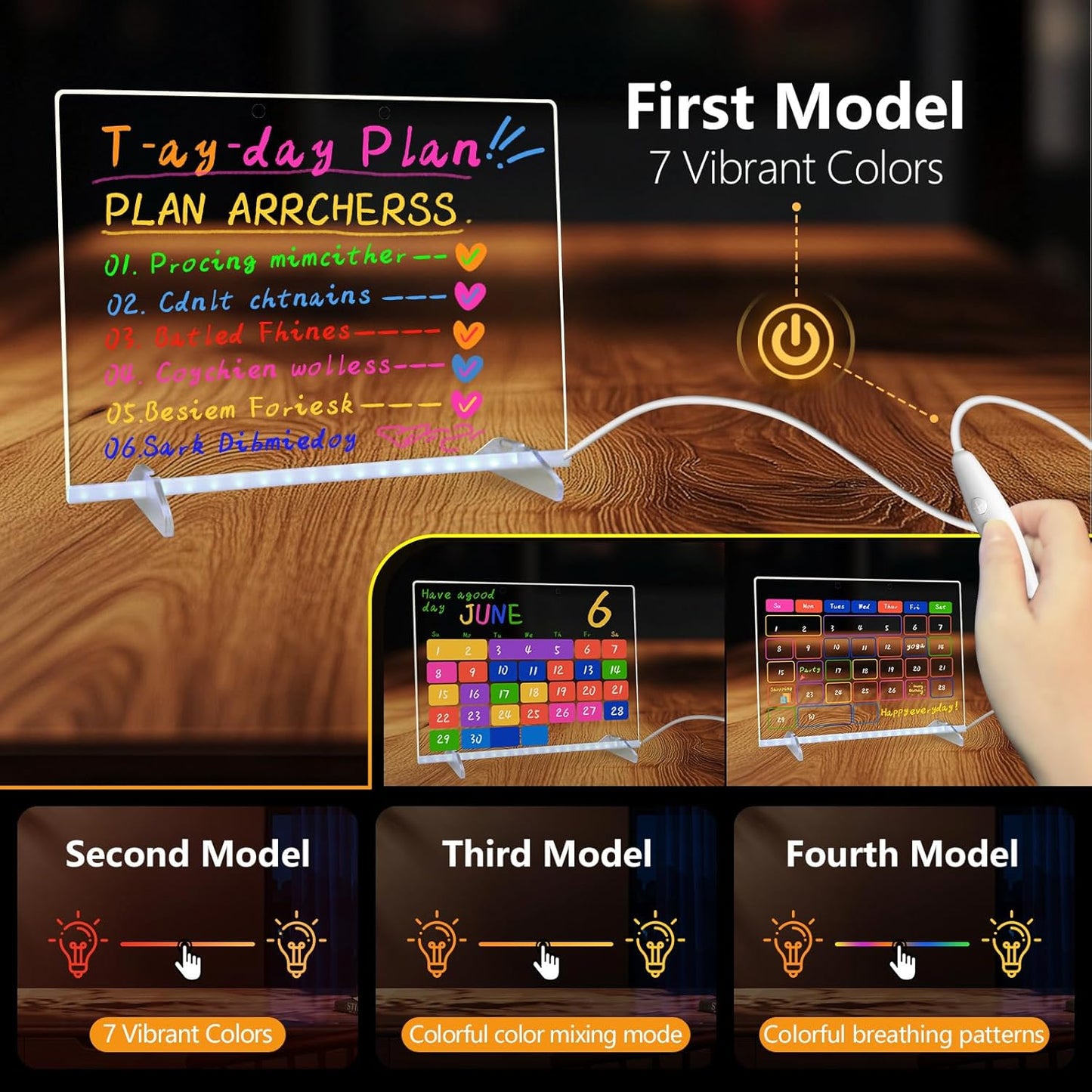 Led Glow Drawing Board for Kids