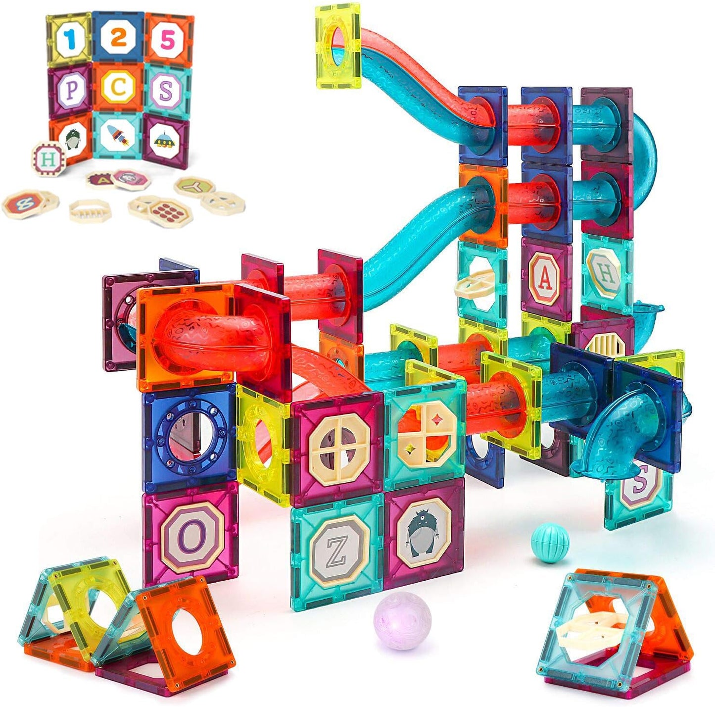 69Pcs Building Blocks Magnetic Tiles