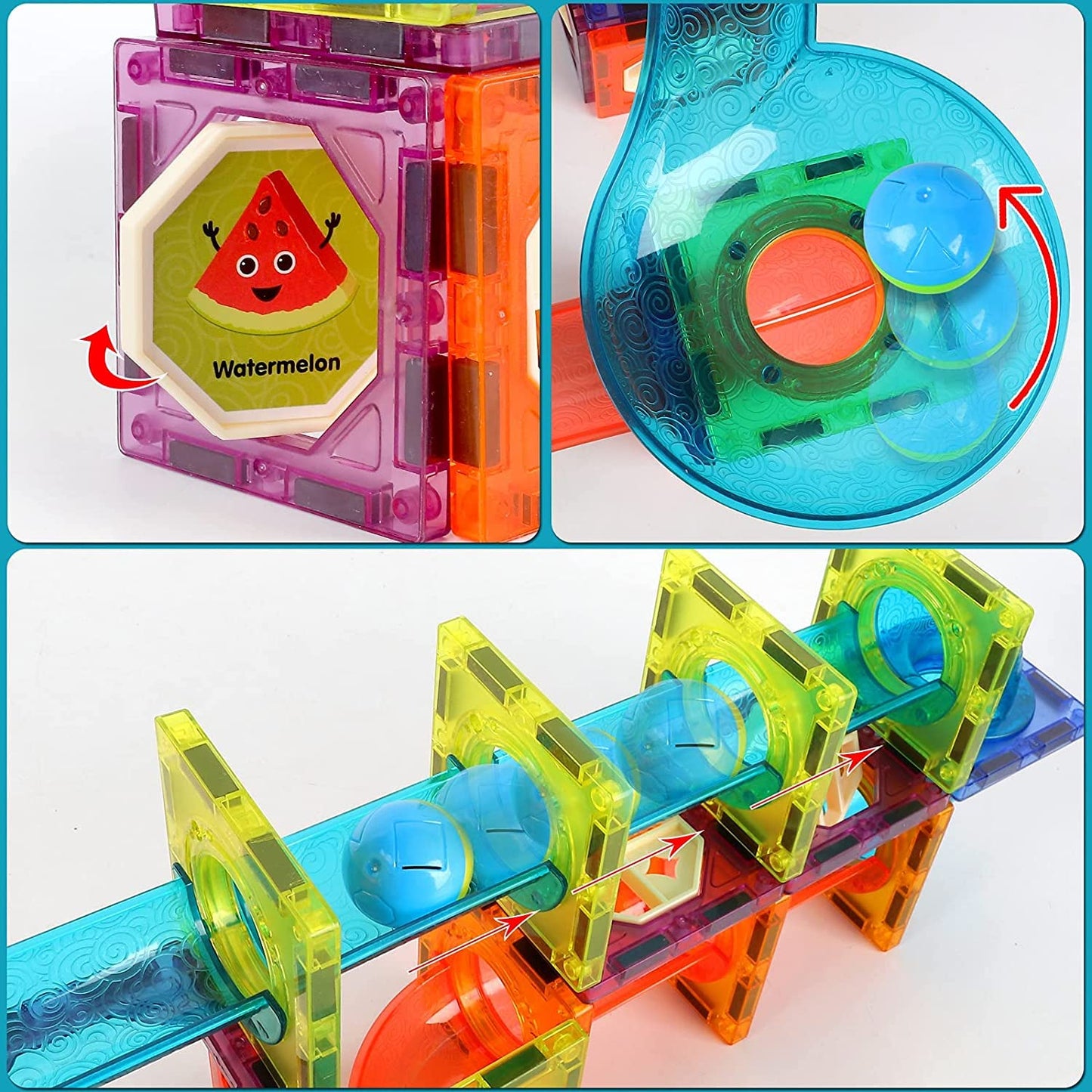 69Pcs Building Blocks Magnetic Tiles