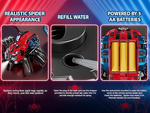 ๐ธ๏ธ 2.4 GHz RC Stunt Spider ๐ท๏ธ | Music, Lights & Crazy Moves! ๐
