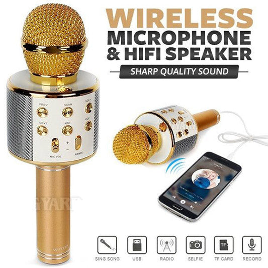 Wireless Bluetooth Karaoke Microphone for Kids (Portable)