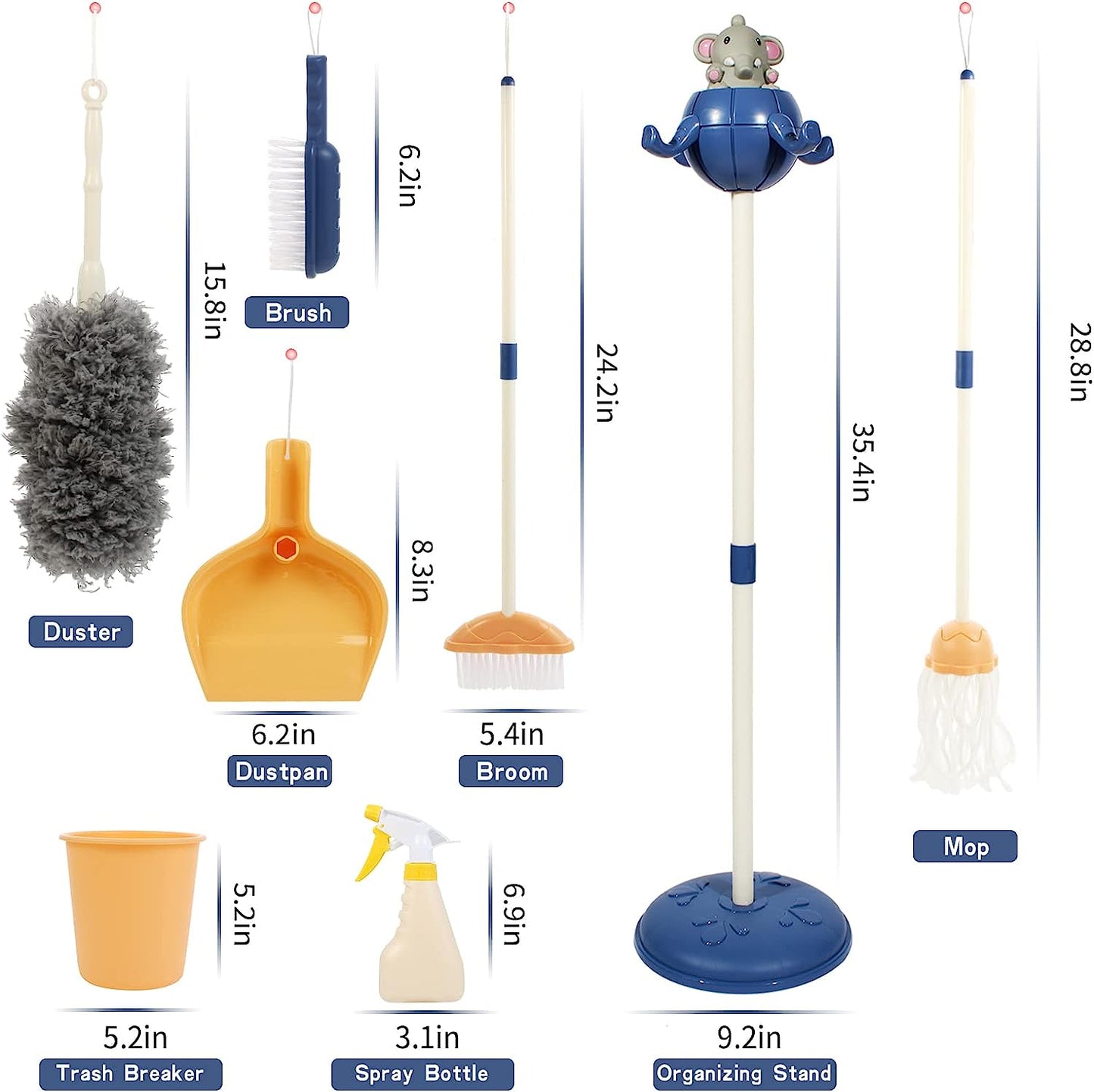 Kids Cleaning Set – Pretend Play Housekeeping Toy
