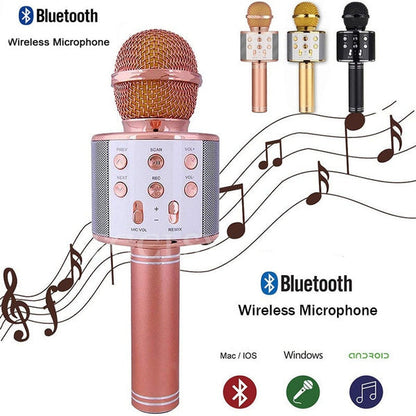 Wireless Bluetooth Karaoke Microphone for Kids (Portable)