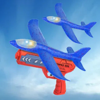 2-in-1 Airplane Launcher Toy Gun For Kids