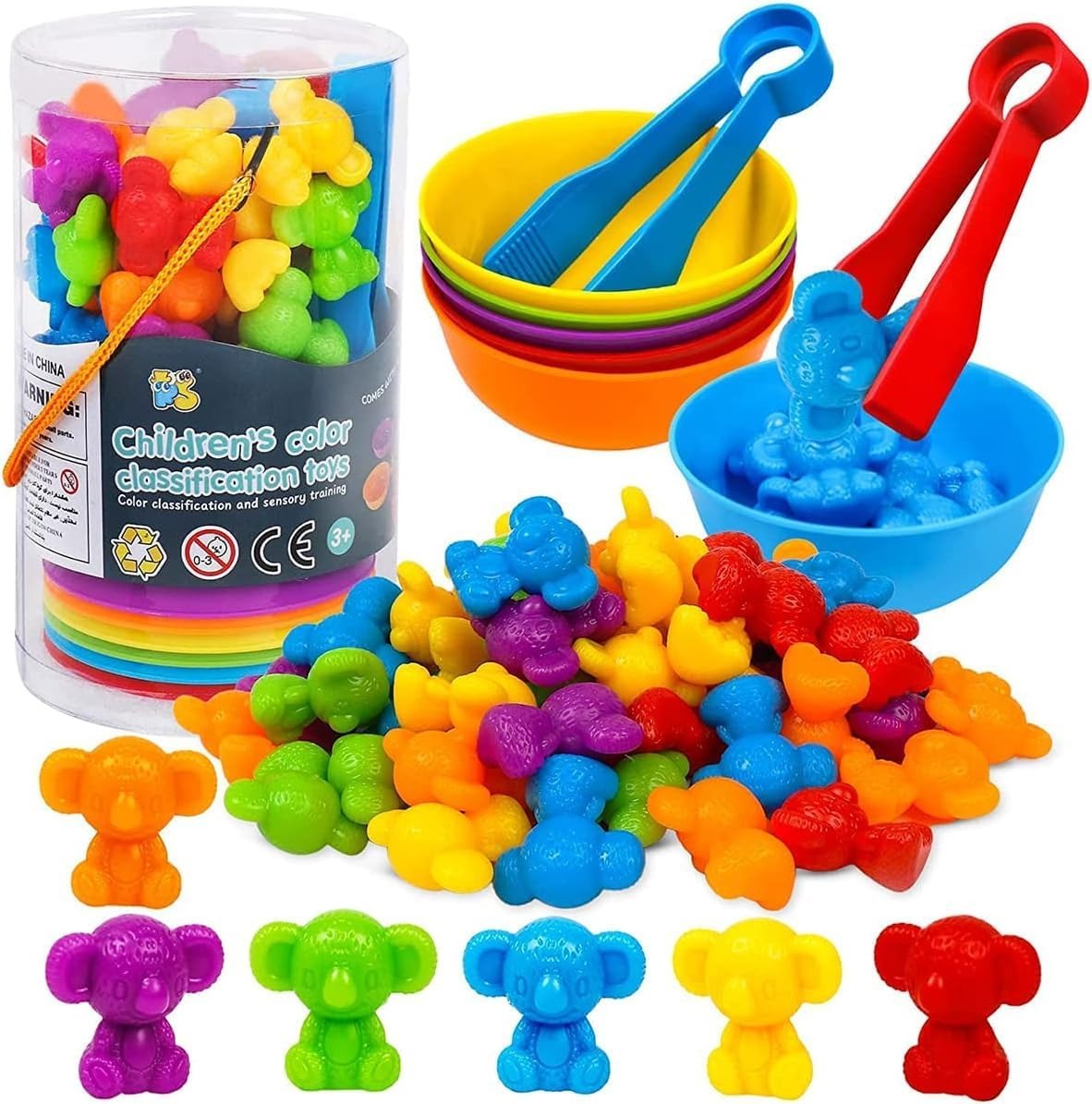Colorful Sort Counting Bears with Matching Cups