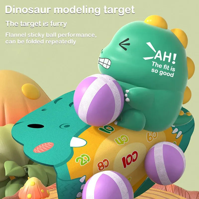 Dinosaur Sticky Ball Throwing Toy Set