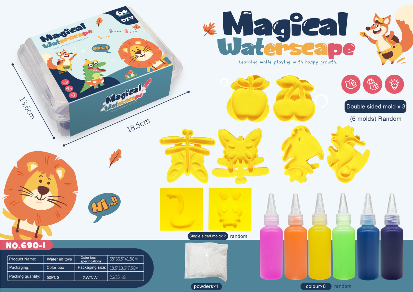 Magic water DIY shape making kit