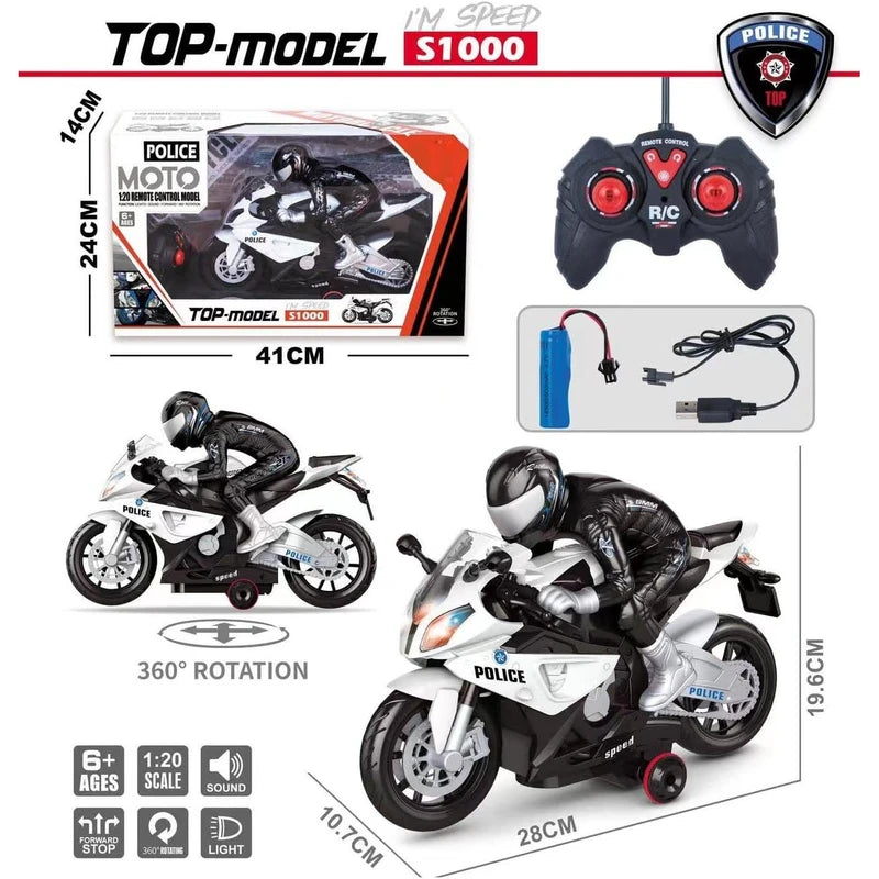 Remote Control Police Motorcycle – Action-Packed Ride for Kids