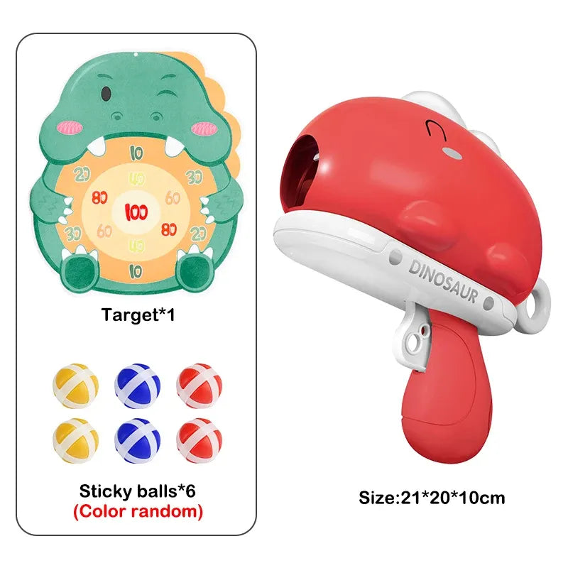 Dinosaur Sticky Ball Throwing Toy Set