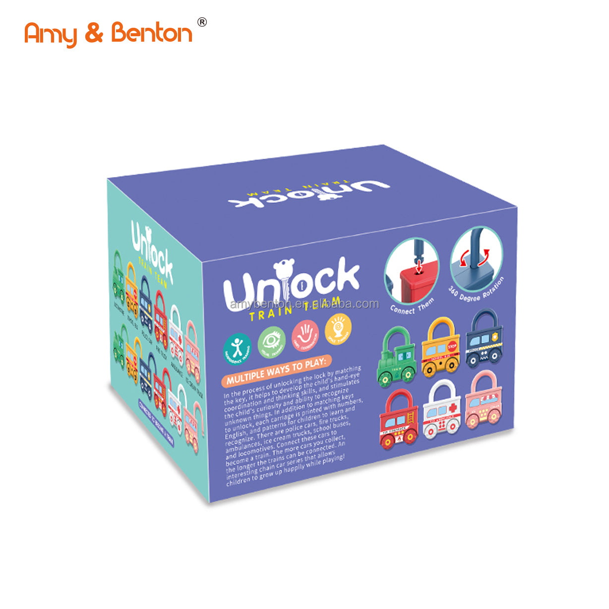 Kids Educational Matching Lock Set – Montessori Learning Toy