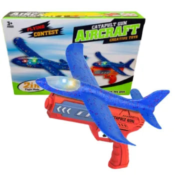 2-in-1 Airplane Launcher Toy Gun For Kids