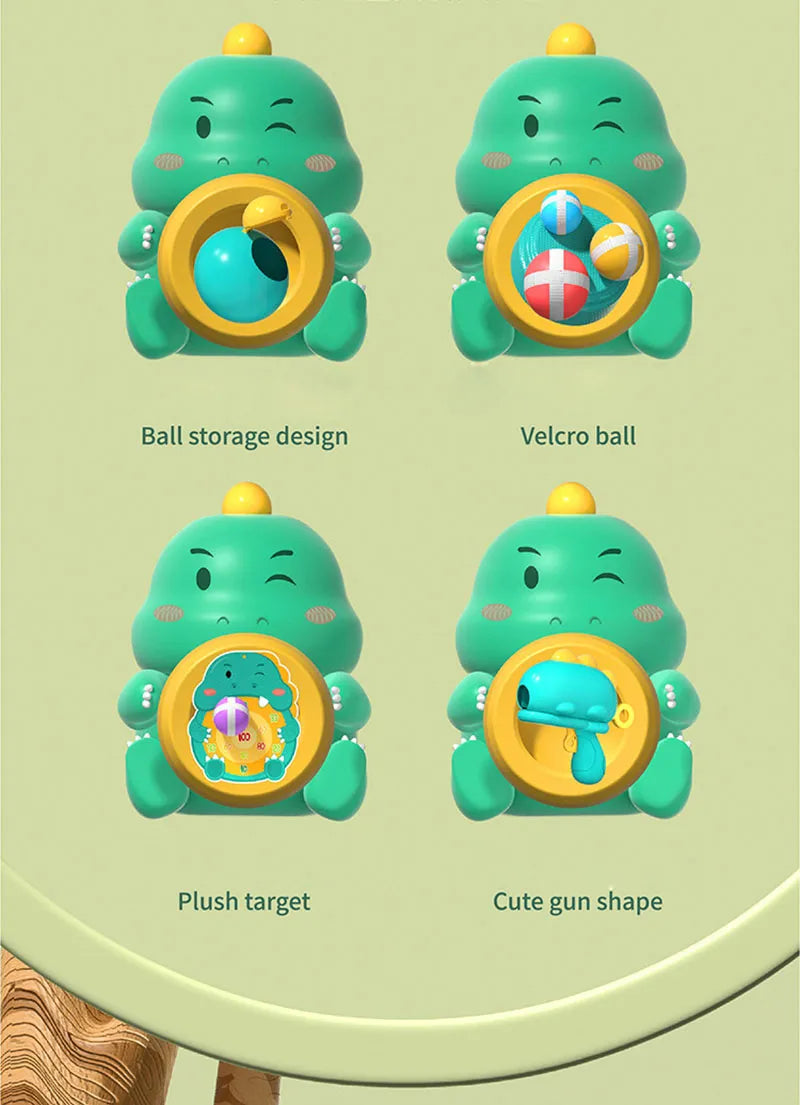 Dinosaur Sticky Ball Throwing Toy Set