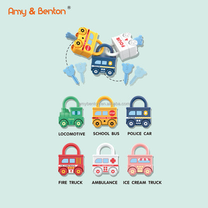 Kids Educational Matching Lock Set – Montessori Learning Toy