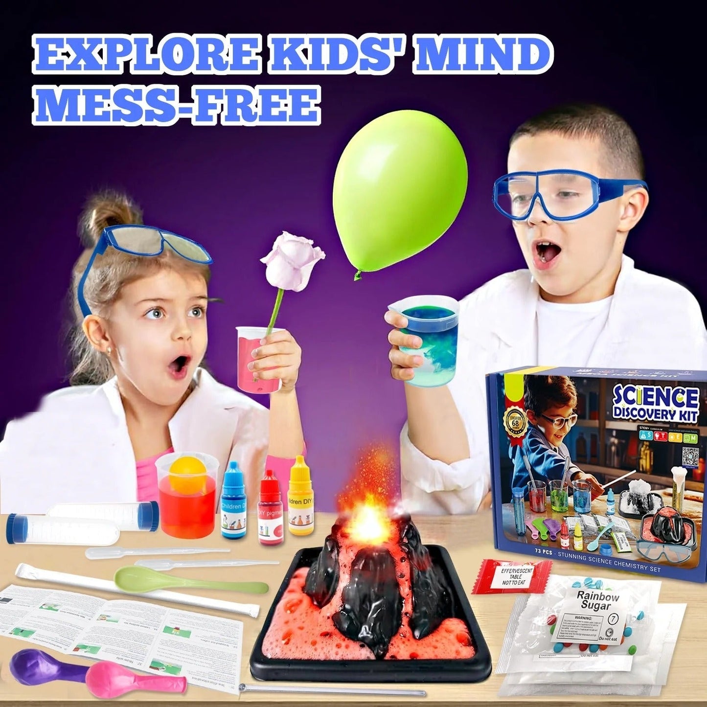 STEM Lab 68 Experiments Activities Science Discovery Kit