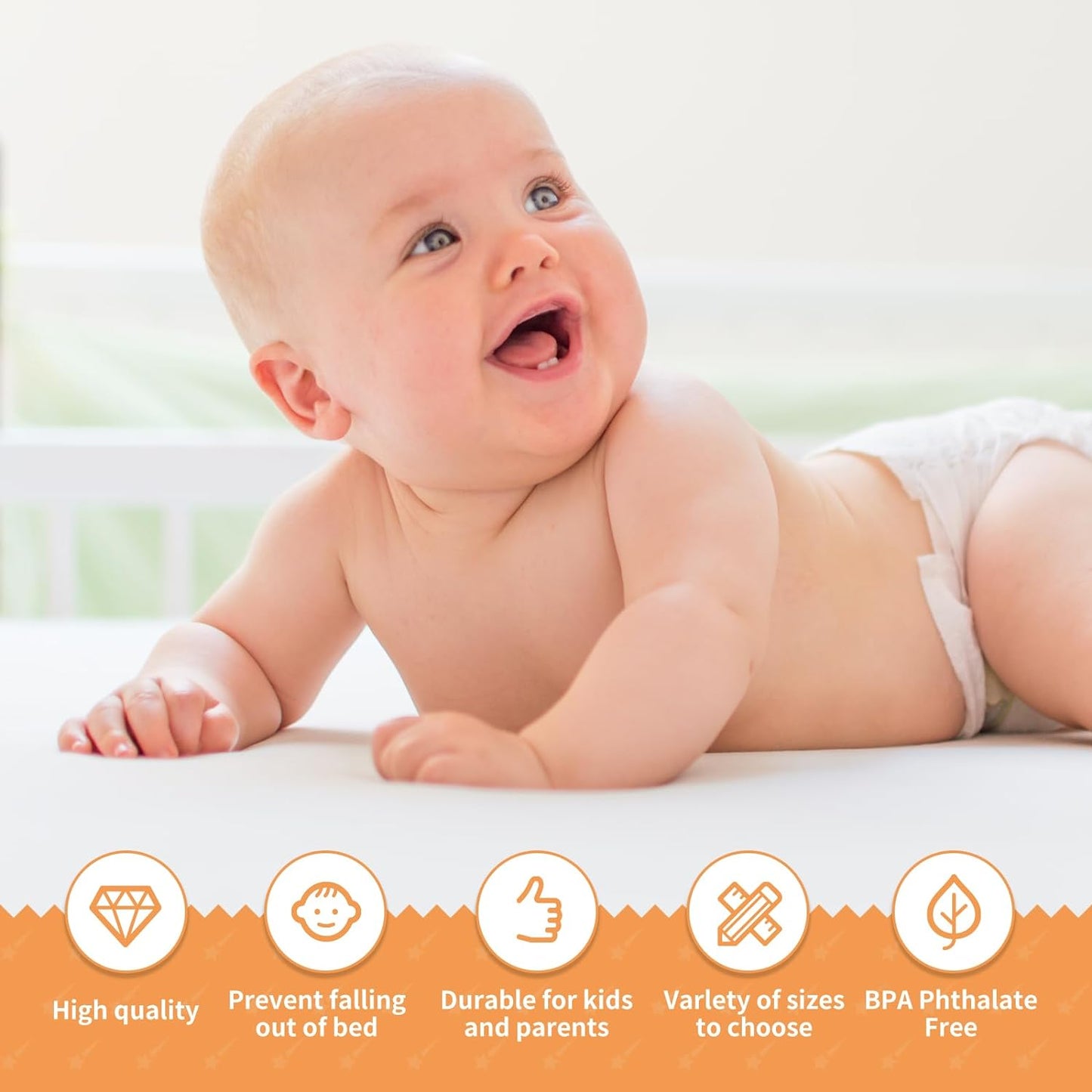 Baby Safety Bed Railing Side