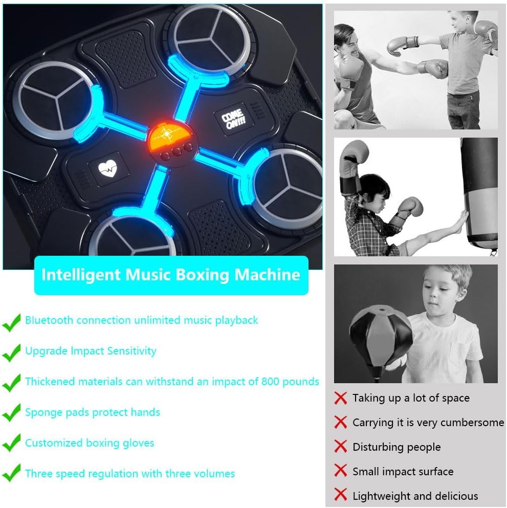 Musical Boxing Target Punch + Boxing Gloves
