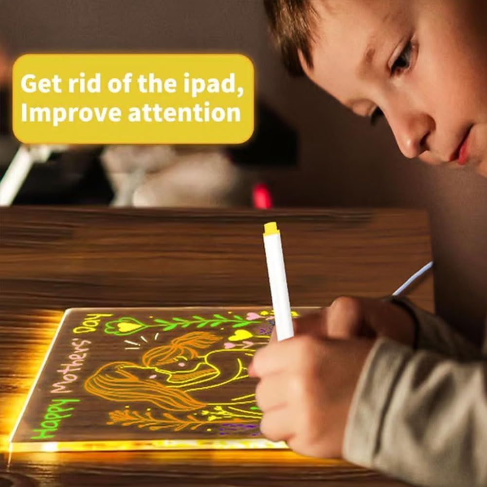 Led Glow Drawing Board for Kids