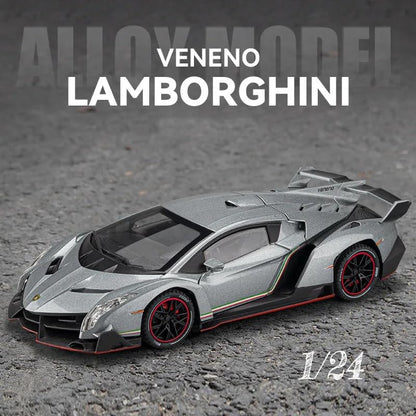 1:24 Scale Die-Cast Lamborghini Veneno Horn & Smoke