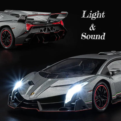 1:24 Scale Die-Cast Lamborghini Veneno Horn & Smoke