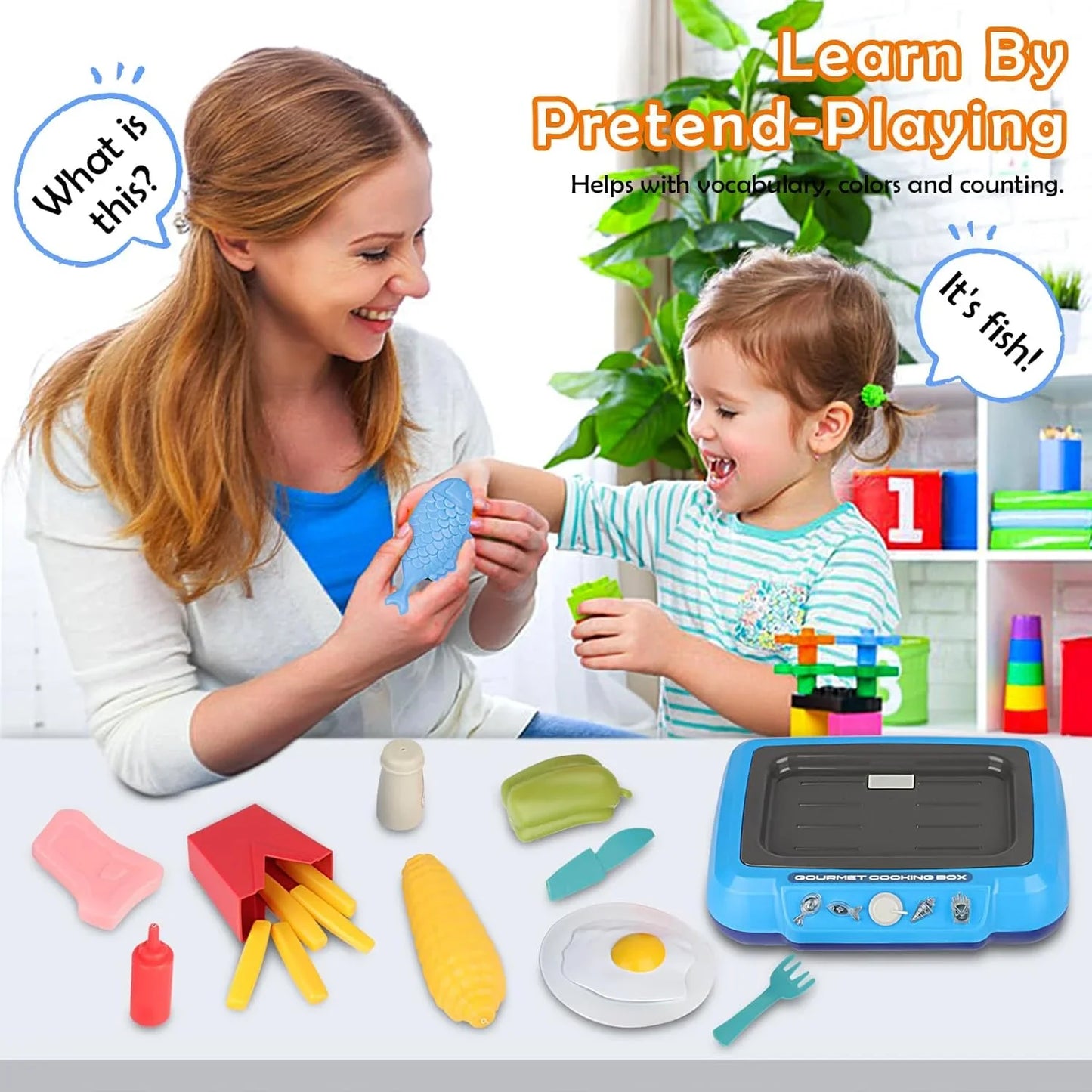 DIY Magic Food Cooking Set – Color-Changing, Bubble-Grill Fun!