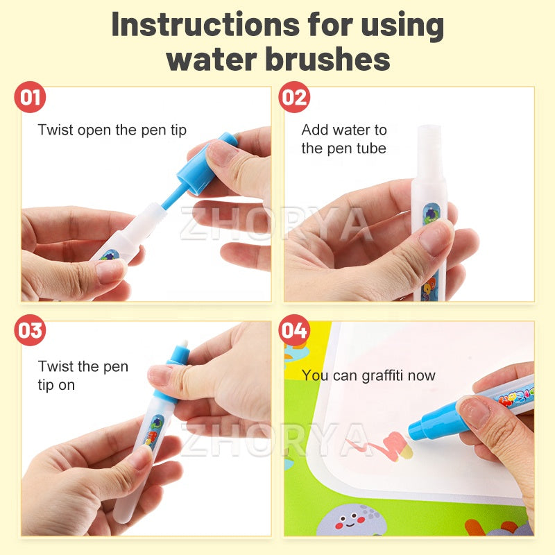 Learning Water Painting Carpet