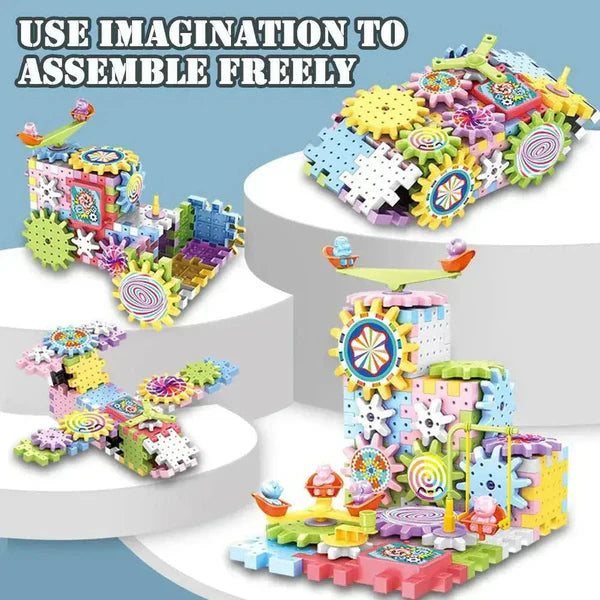 Electric Gear Building Blocks Toy