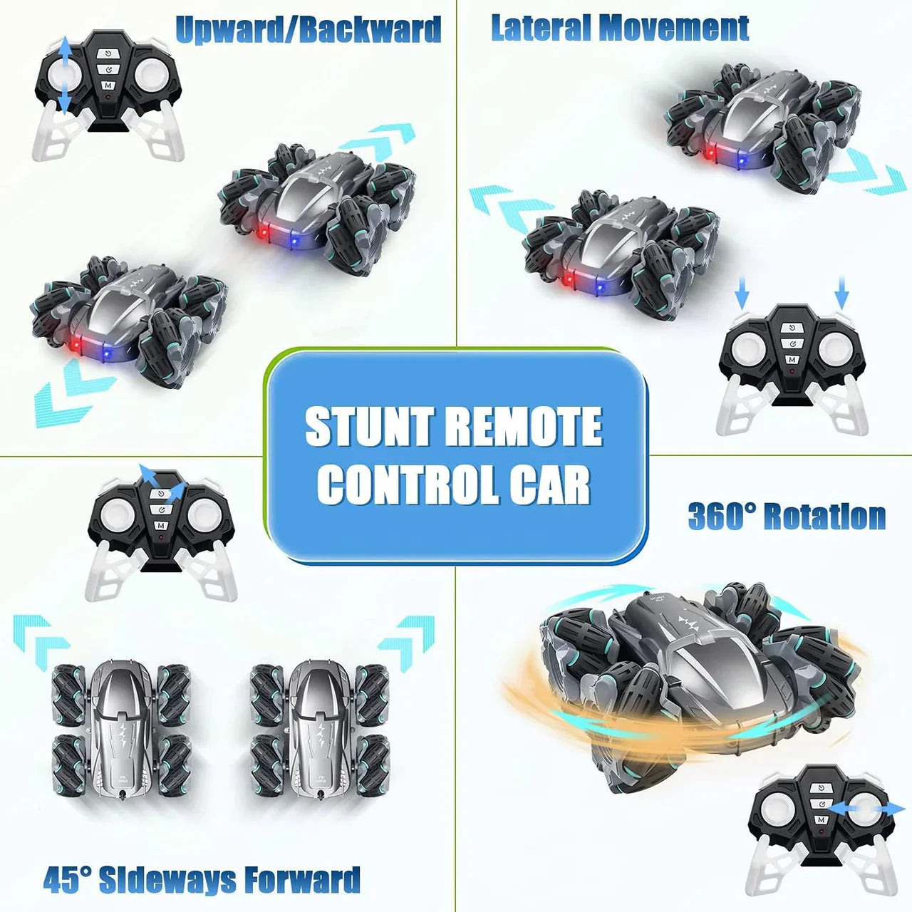 360° 4WD Rotation and Drift 2.4G Stunt RC Car