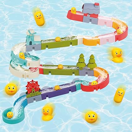 Kids DIY Quack Slide Bath Toy