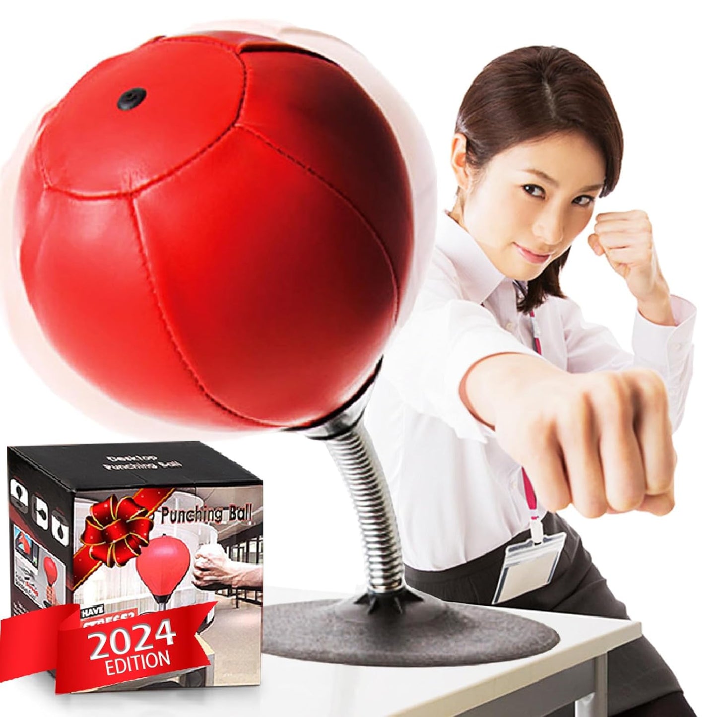 Mini Punching Bag with Stand - Stress Buster for Kids and Adults