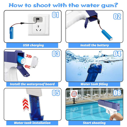 Electric Water Gun Blue