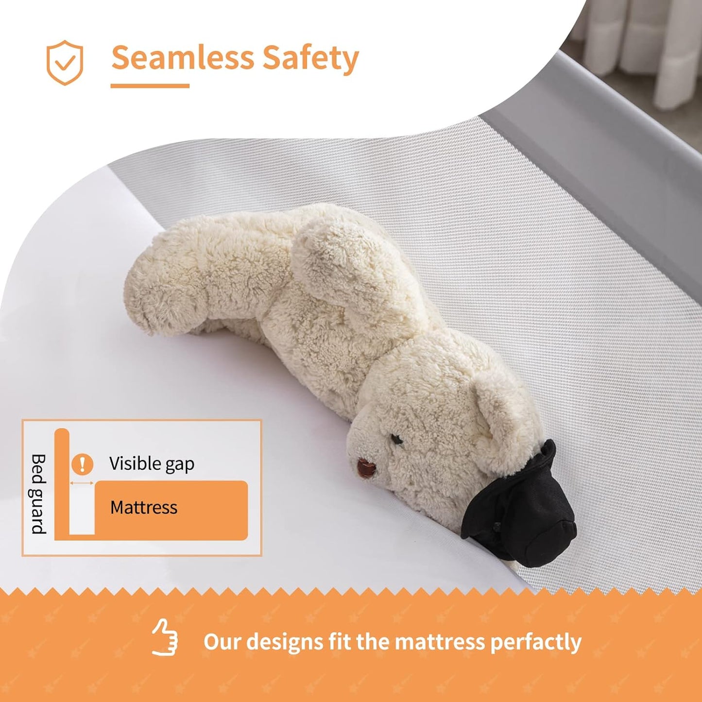 Baby Safety Bed Railing Side