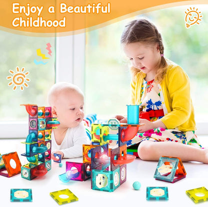 69Pcs Building Blocks  Magnetic Tiles