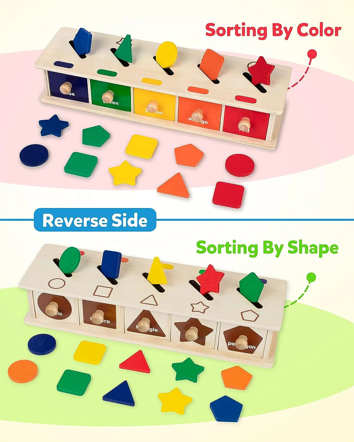 Color Shape Wooden Toys
