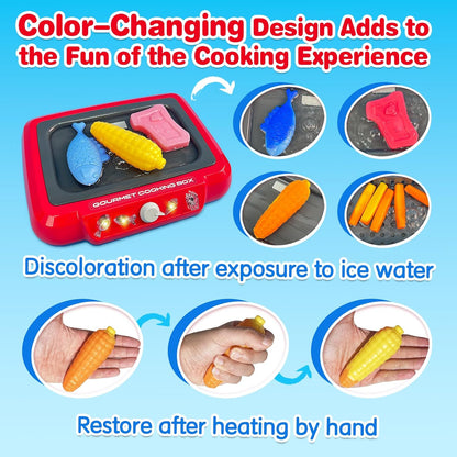DIY Magic Food Cooking Set – Color-Changing, Bubble-Grill Fun!