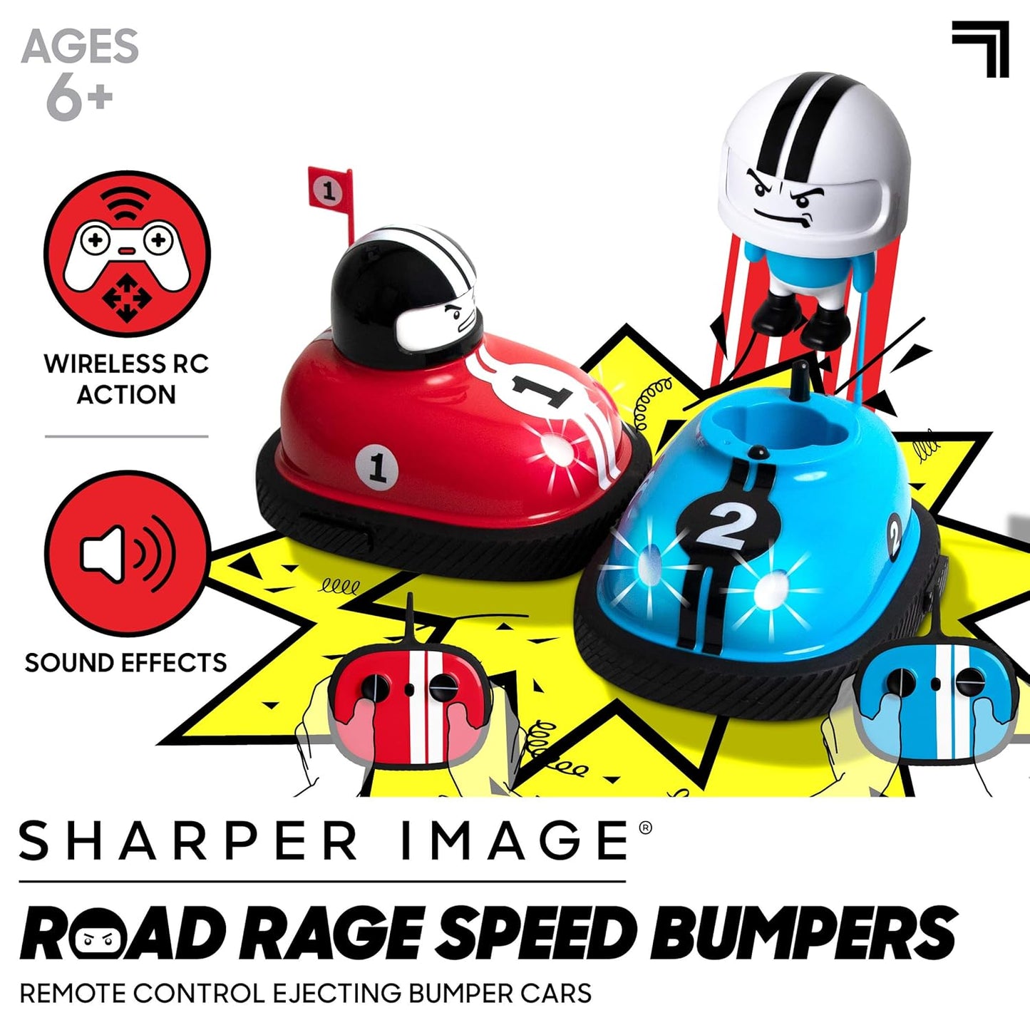 2 RC Bumper Dodging Cars - 2 Player Battle Game