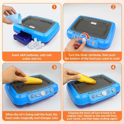 DIY Magic Food Cooking Set – Color-Changing, Bubble-Grill Fun!