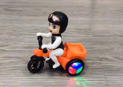 Lightning & Musical Stunt Bike Tricycle Toy