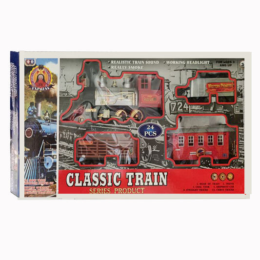 24 Pieces Electric Remote Control Light Sound Train