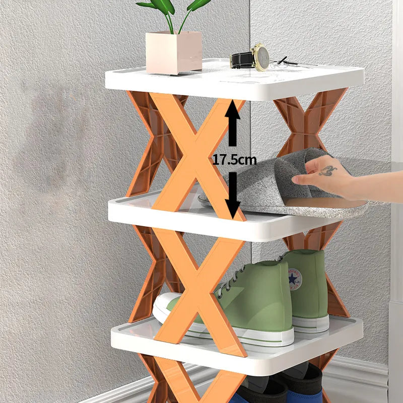 Folding X Shape Shoe Rack (Shoe organizer)